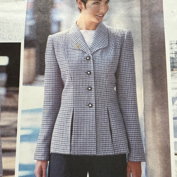 Vogue 1728 Sewing Pattern Semi Fitting Jacket Dress, Skirt Pants 8 10 12 Uncut - Picture 3 of 7